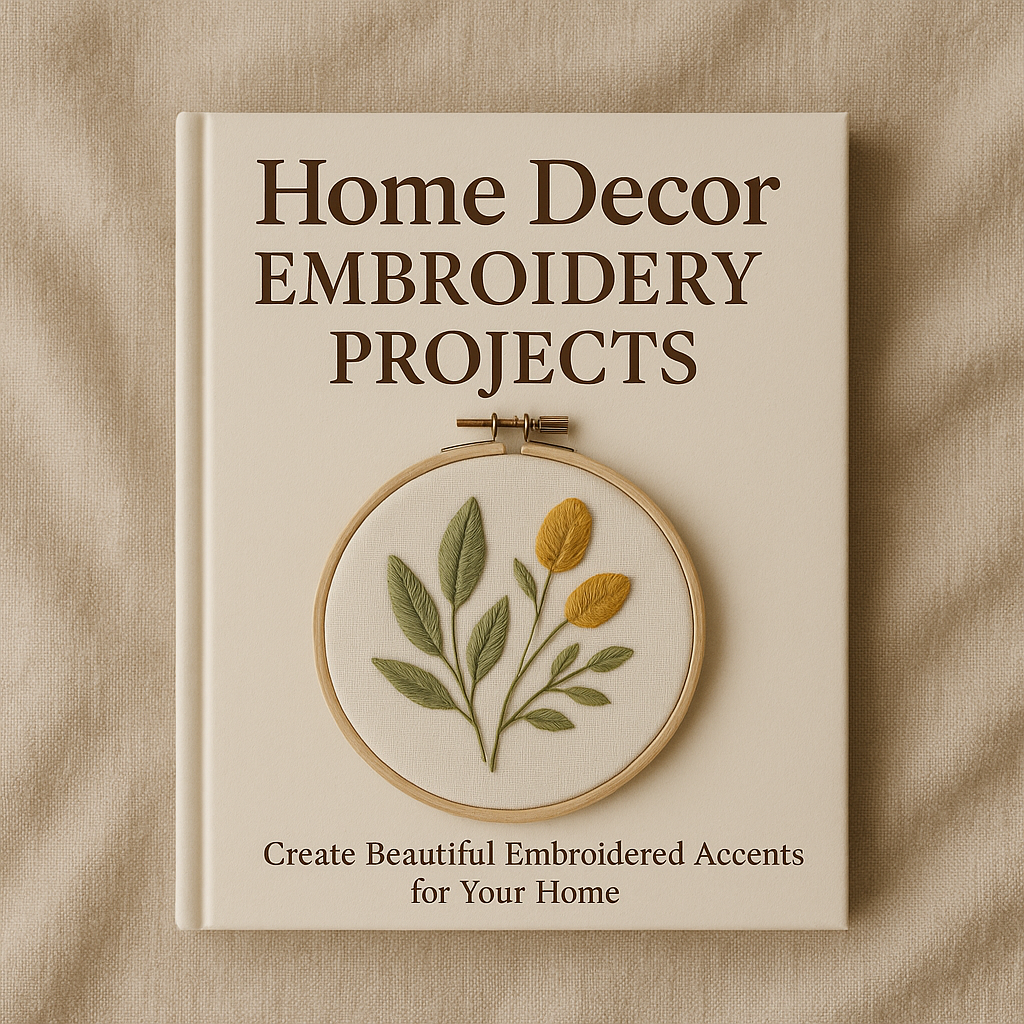 Home Decor Embroidery Projects (FREE Gift)