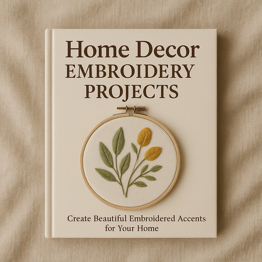 Home Decor Embroidery Projects (FREE Gift)