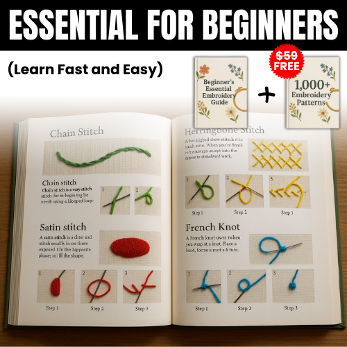 Add The Essential Beginners Guide To Embroidery! (One-Time Offer)